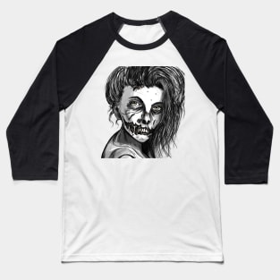 Zombie Girl Baseball T-Shirt